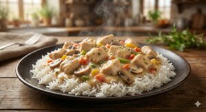 gemini generated chicken a la king